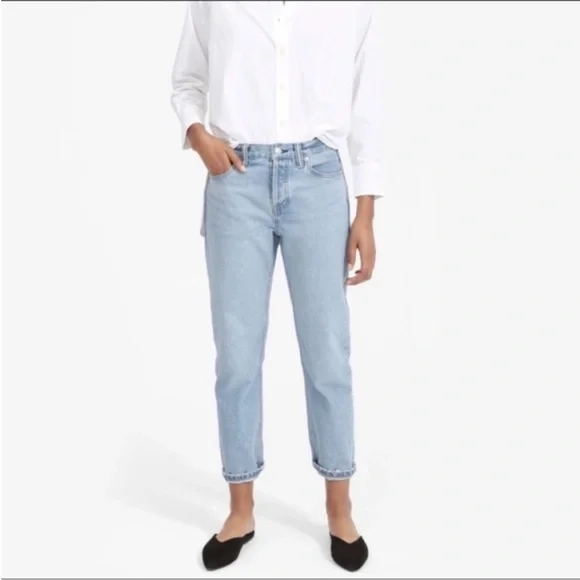 Everlane Boyfriend Jeans Light Wash Size 27 - Picture 6 of 8